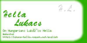 hella lukacs business card